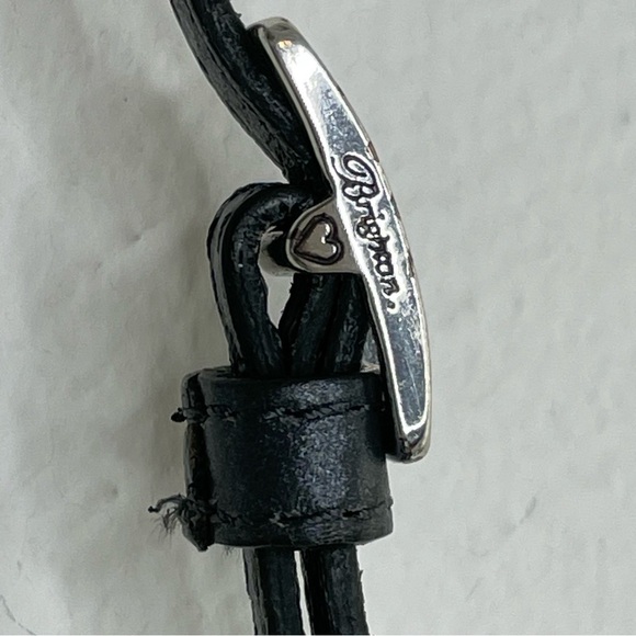 BRIGHTON Cosmo Cat Crossbody Clutch Leopard Print Black Grey Removable Strap - Picture 13 of 15